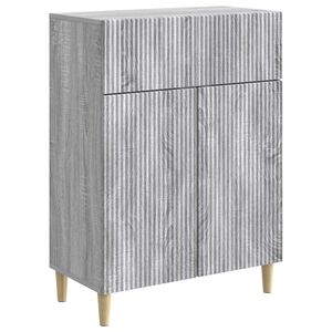 vidaXL Sideboard Grey Sonoma 66 x 34.5 x 90 cm Engineered Wood