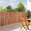 vidaXL Bark Fence Brown 600 x 125 cm Bark