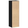 vidaXL Bookcase Black Oak 36x30x114 cm Engineered Wood
