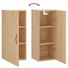 vidaXL Wall Mounted Cabinet Sonoma Oak 34.5x34x90 cm Engineered Wood