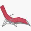vidaXL Sun Loungers 2 pcs Steel Frame and Textilene Red