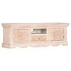 vidaXL TV Cabinet White 120x30x40 cm Solid Mango Wood