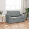 vidaXL 2-Seater Folding Sofa Bed Light Grey 124 x 71 x 78 cm Fabric