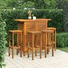 vidaXL 5 Piece Garden Bar Set Solid Wood Acacia