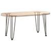vidaXL Hairpin Legs for Coffee Table 4 pcs Natural Steel 42 cm Solid Steel