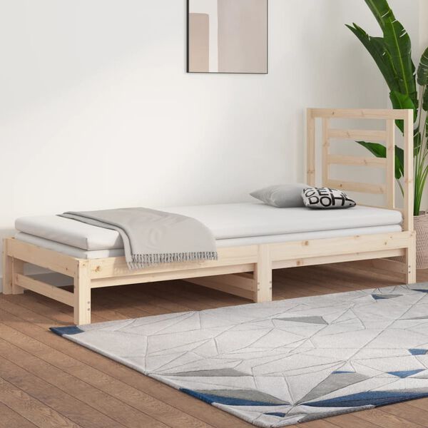 vidaXL Pull-out Day Bed without Mattress 2x(90x190) cm