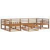 vidaXL Outdoor Sofa Set 7 pcs Natural Solid Acacia Wood