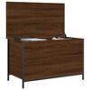 vidaXL Storage Bench Brown Oak 80x42.5x50 cm Engineered Wood