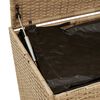 vidaXL Garden Storage Box Mix Beige 984L Poly Rattan