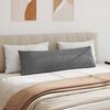 vidaXL Sofa Pillows 2 pcs Dark Grey 145 x 40 cm Fabric