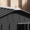 vidaXL Dog House Anthracite 116.5x153x81.5 cm Galvanised Steel