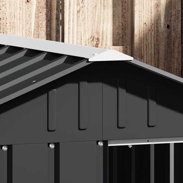 vidaXL Dog House Anthracite 116.5x153x81.5 cm Galvanised Steel