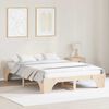 vidaXL Bed Frame Natural 160 x 200 cm Solid Pine Wood