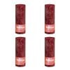 Bolsius Rustic Pillar Candles Shine 4 pcs 190x68 mm Velvet Red