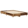 vidaXL Bed Frame No Mattress Old Wood 120x190 cm Small Double Engineered Wood