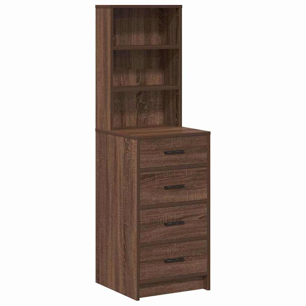 vidaXL Highboard Brown oak 40 x 41 x 135 cm Engineered wood