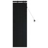 vidaXL Venetian Blind Black 45 x 130 cm 35 mm Solid Paulownia Wood
