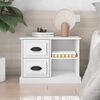 vidaXL Bedside Cabinet White 60x35.5x45 cm