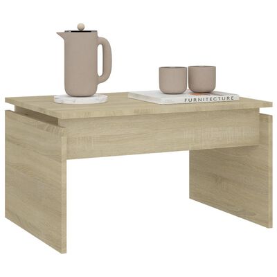 vidaXL Coffee Table Sonoma Oak 68x50x38 cm Engineered Wood