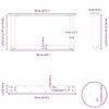 vidaXL Coffee Table Legs U-Shaped 2 pcs White 70x(30-31) cm Steel