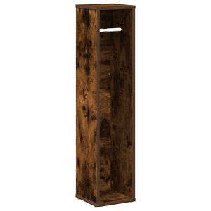 vidaXL Bathroom Cabinet with Roll Holder Smoked Oak 20.5x20x90 cm