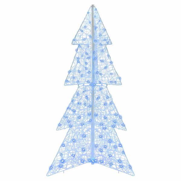 vidaXL Christmas Tree with 160 LEDs Blue 150 cm Acrylic