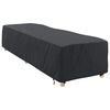 vidaXL Loungers Cover Plain Black 74 x 210 x 40 cm Fabric