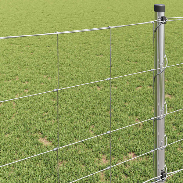 vidaXL Field Fence Silver 50 x 1 m Galvanised steel