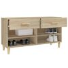vidaXL Shoe Cabinet Sonoma Oak 102x35x55 cm Engineered Wood
