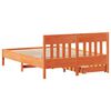 vidaXL Bed Frame without Mattress Wax Brown 160x200 cm Solid Wood Pine