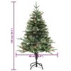 vidaXL Pre-lit Christmas Tree with Pine Cones Green 150 cm PVC&PE