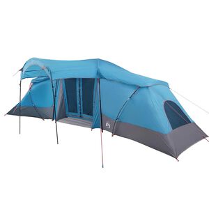 vidaXL Family Tent 6-Person Blue and Grey Polyester and Fiberglass