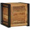 vidaXL Storage Box Brown and black 50 x 50 x 50 cm Solid Acacia wood