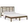vidaXL Bed Frame without Mattress Honey Brown 150x200 cm King Size Solid Wood Pine