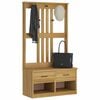 vidaXL Hall Tree SANDNES 87x40x159.5cm Solid Wood Pine