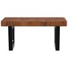 vidaXL Basin Shelf Wall Mounted Steel and Solid Wood Oak