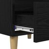 vidaXL Bed Cabinet Black Oak 40 x 35 x 50 cm Engineered Wood