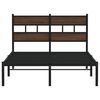 vidaXL Bed Frame without Mattress with Headboard Brown Oak 120x200 cm