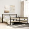 vidaXL Metal Bed Frame without Mattress Sonoma Oak 183x213 cm