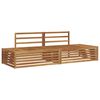 vidaXL 2 pcs Outdoor Sofa Set Solid Acacia Wood Natural