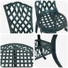 vidaXL Garden Dining Set 5 pcs Green Aluminium