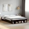 vidaXL Bed Frame without Mattress Black 140x200 cm