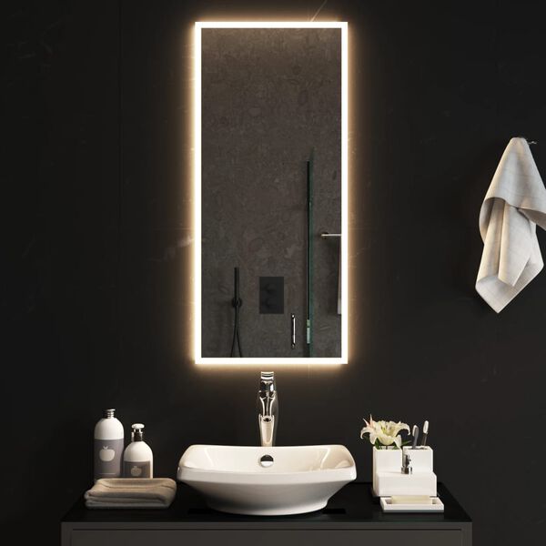 vidaXL LED Bathroom Mirror 40x90 cm