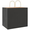 vidaXL Paper Bags 250 pcs with Handles Black 32x22x28 cm