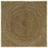 vidaXL Rug Natural and Black 160 x 160 cm Jute