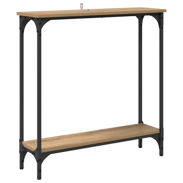 vidaXL Console Table Artisan Oak 75 x 22.5 x 75 cm Engineered Wood