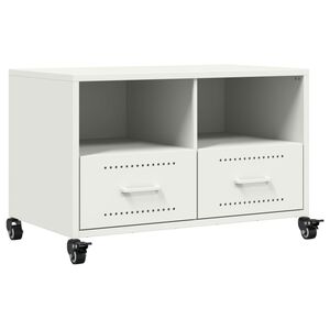 vidaXL TV Cabinet White 68x39x43.5 cm Steel