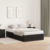 vidaXL Storage Bed Frame Black Oak 120 x 200 cm Engineered Wood