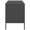 vidaXL TV Cabinet Black 68x39x50.5 cm Steel