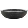 vidaXL Sink 40x12 cm Marble Black
